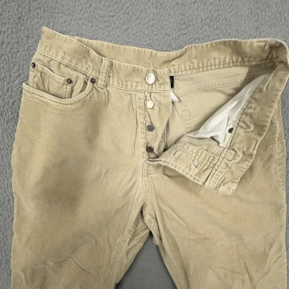 Patagonia Pants Mens 33x31 Beige Organic Cotton Corduroy Stretch 5-Pocket